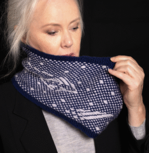 UFO Sky Cowl knitting pattern for sale